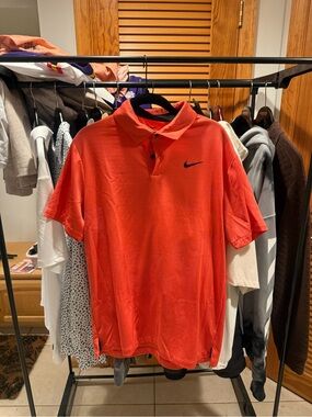 Nike golf Men’s Orange Polo Shirt